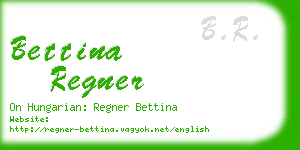 bettina regner business card